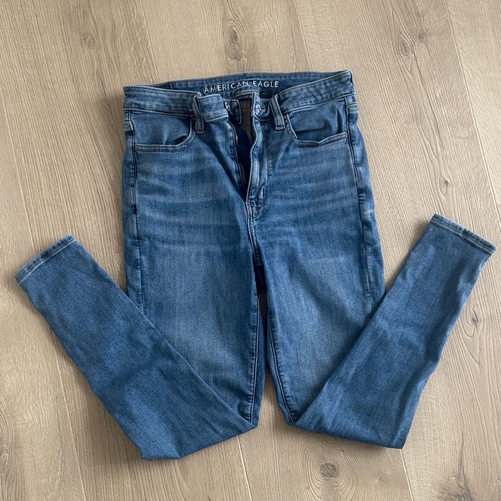 American Eagle Outfitters Women's Classic Blue Skinny Jeans